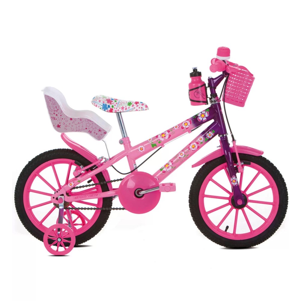 Cadeirinha Boneca Alive Bicicleta Traseira Baby Rosa Estrela Cadeirinha Boneca Alive Bicicleta Traseira Baby Rosa Estrela