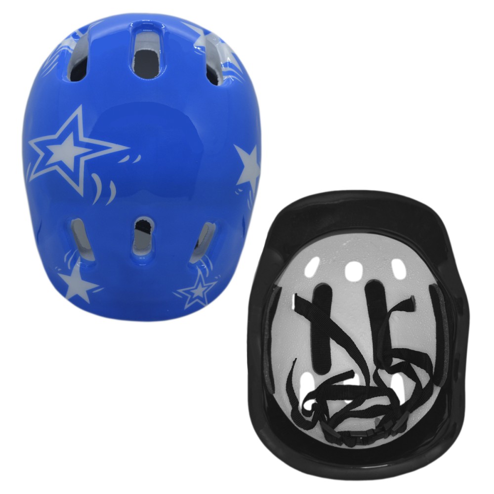 Capacete Ciclismo Infantil Kids HY-152 New Star Azul Estrela Capacete Ciclismo Infantil Kids HY-152 New Star Azul Estrela