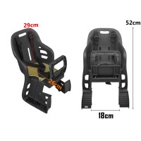 Cadeirinha Infantil Bike Traseira Bagageiro JS-048 Preto C11