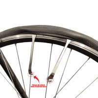 Espatula Aço Bicicleta Tirar Pneus Reta 2pcs