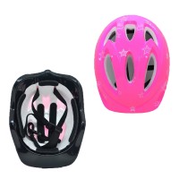 Kit Capacete Cotoveleira Joelheira Infantil Bike Skate Rosa