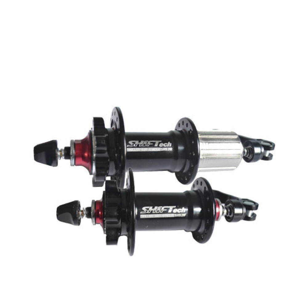 Par de Cubos DT/TR Rolamentado K7 Disco Alum SHIFT 32F Preto