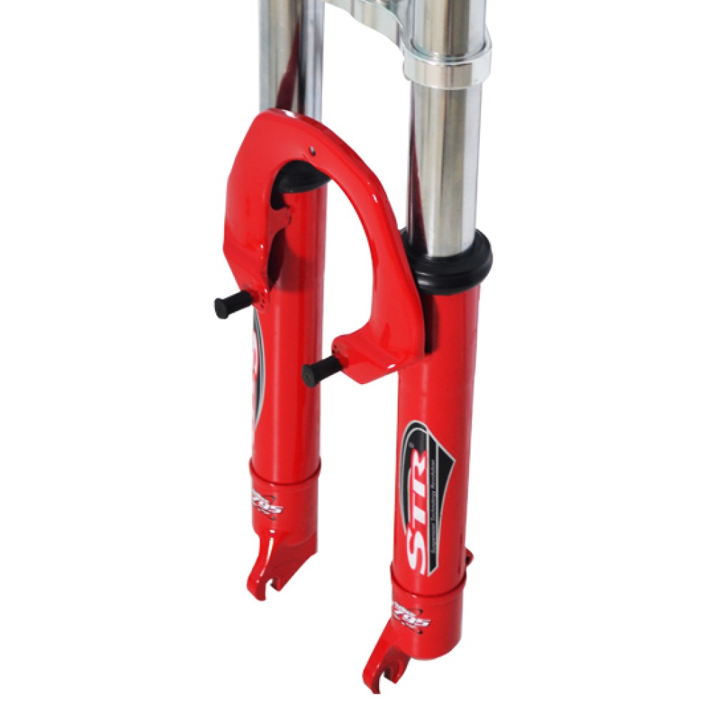 Garfo 26 Mtb Suspensao DH STR 1795 Aco Big Gordo 25mm Vermelho Garfo 26 Mtb Suspensao DH STR 1795 Aco Big Gordo 25mm Vermelho