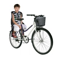 Cadeirinha Crianca Traseira Bagageiro Carona Bike Preto
