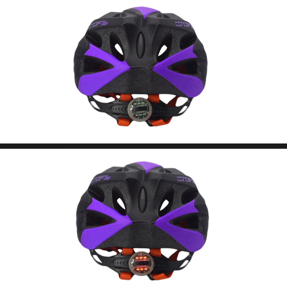 Capacete Ciclismo Adulto RAD7 Concept Led Preto Roxo Capacete Ciclismo Adulto RAD7 Concept Led Preto Roxo