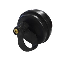 Campainha Média Trim-Trim Aço Preto