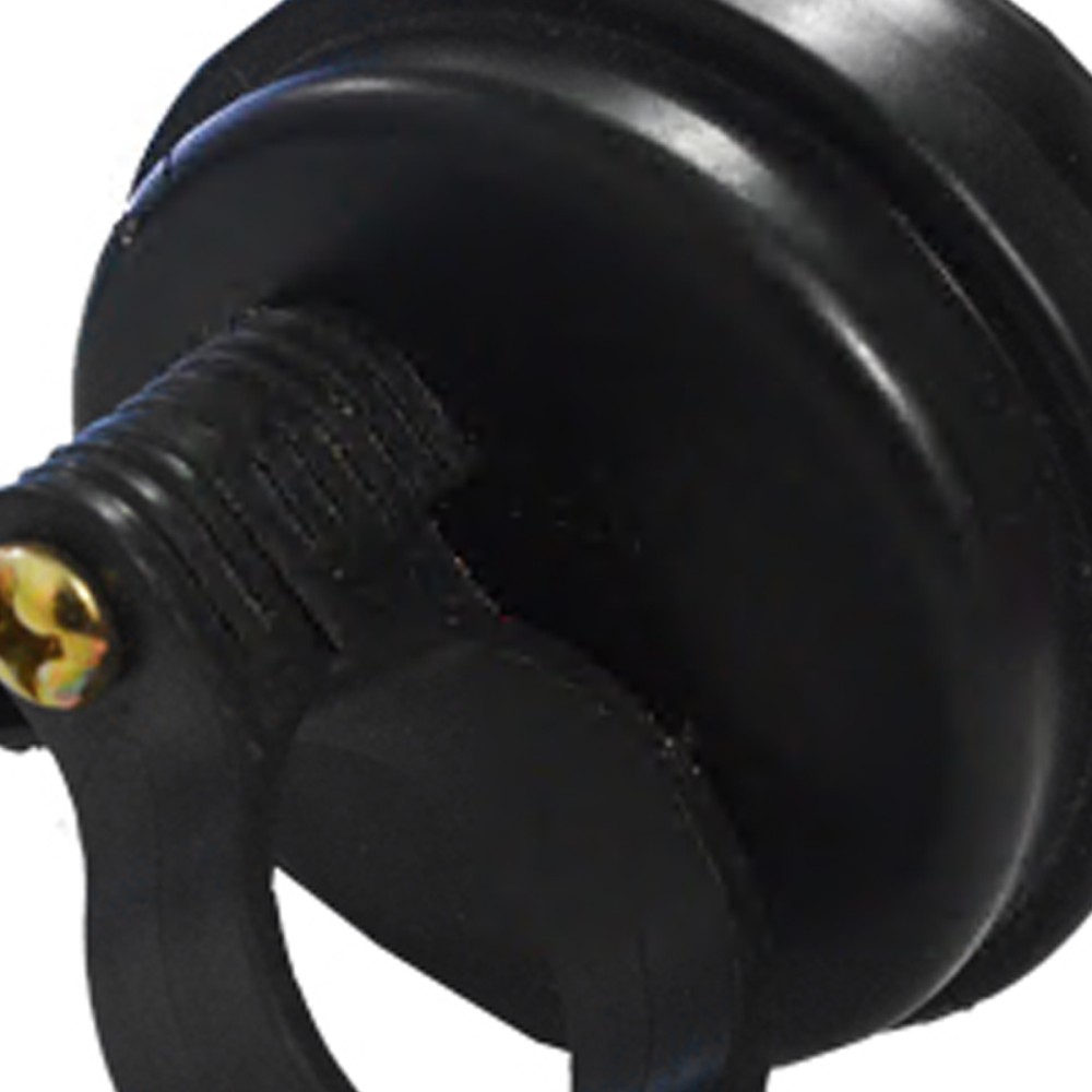 Campainha Média Trim-Trim Aço Preto Campainha Média Trim-Trim Aço Preto