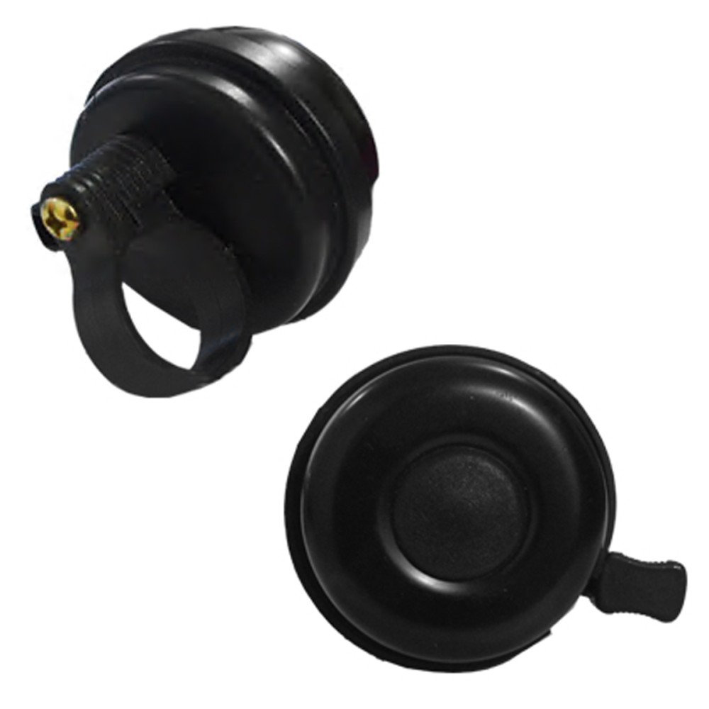Campainha Média Trim-Trim Aço Preto Campainha Média Trim-Trim Aço Preto