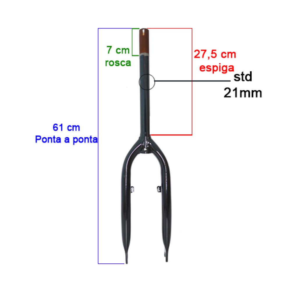 Garfo 20 Carga (canote Curto) Pino V-brake Garfo 20 Carga (canote Curto) Pino V-brake
