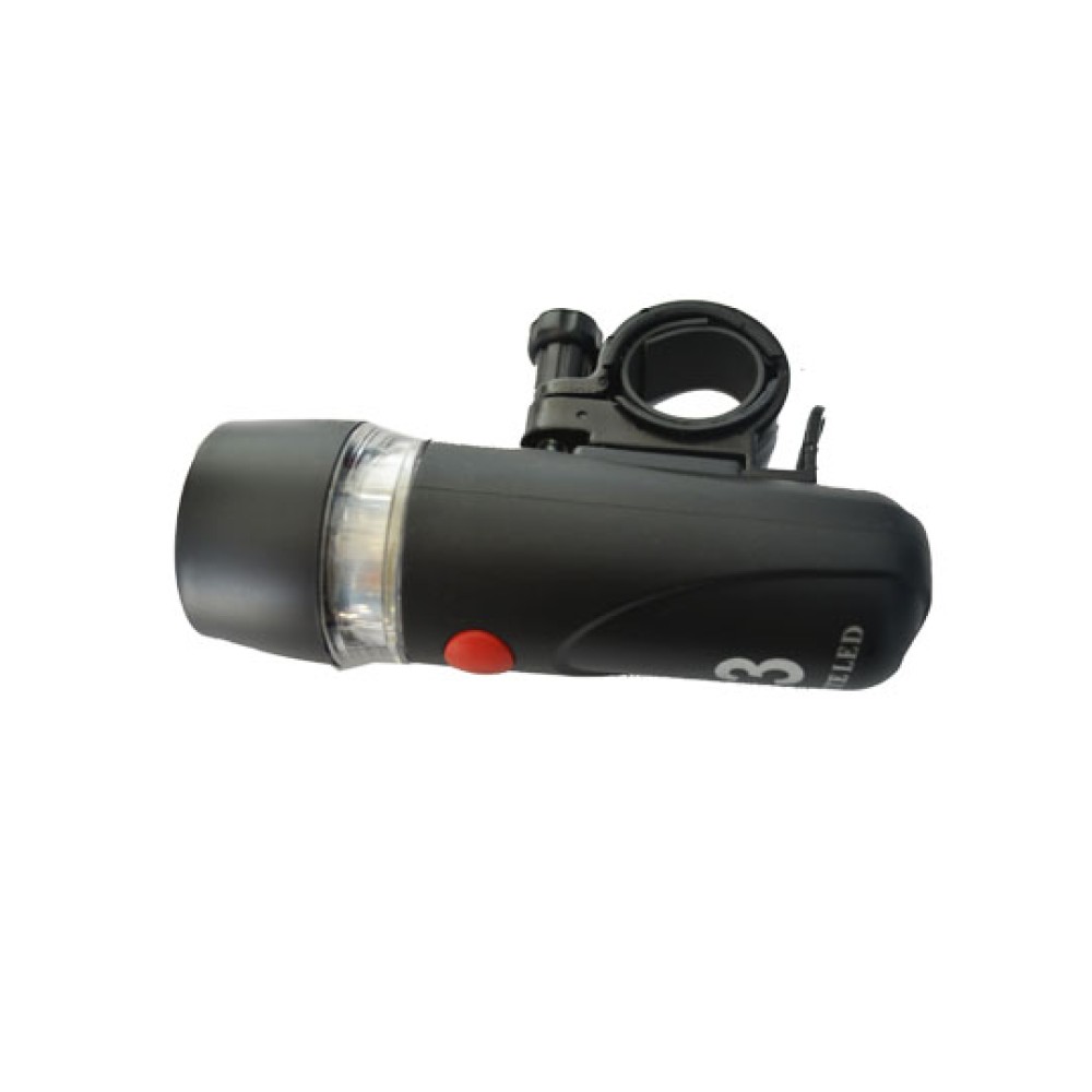 Farol Lanterna Bike 03 LED 2 Funcões JY-808-3 Preto Farol Lanterna Bike 03 LED 2 Funcões JY-808-3 Preto