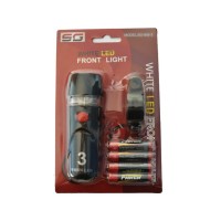 Farol Lanterna Bike 03 LED 2 Funcões JY-808-3 Preto