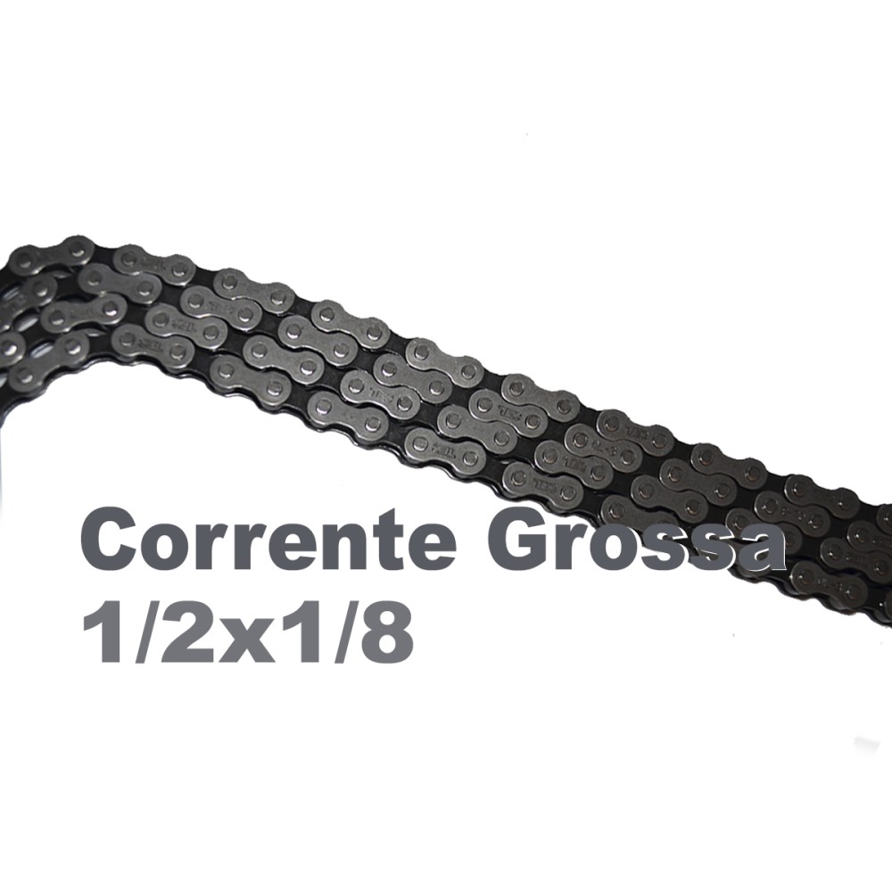Corrente Bicicleta 1/2x1/8 Grossa C410 Sem Marcha Corrente Bicicleta 1/2x1/8 Grossa C410 Sem Marcha
