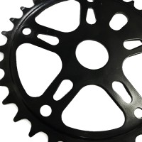 Engrenagem Coroa Bike 36 Dentes Roda Dentada Monobloco Preto