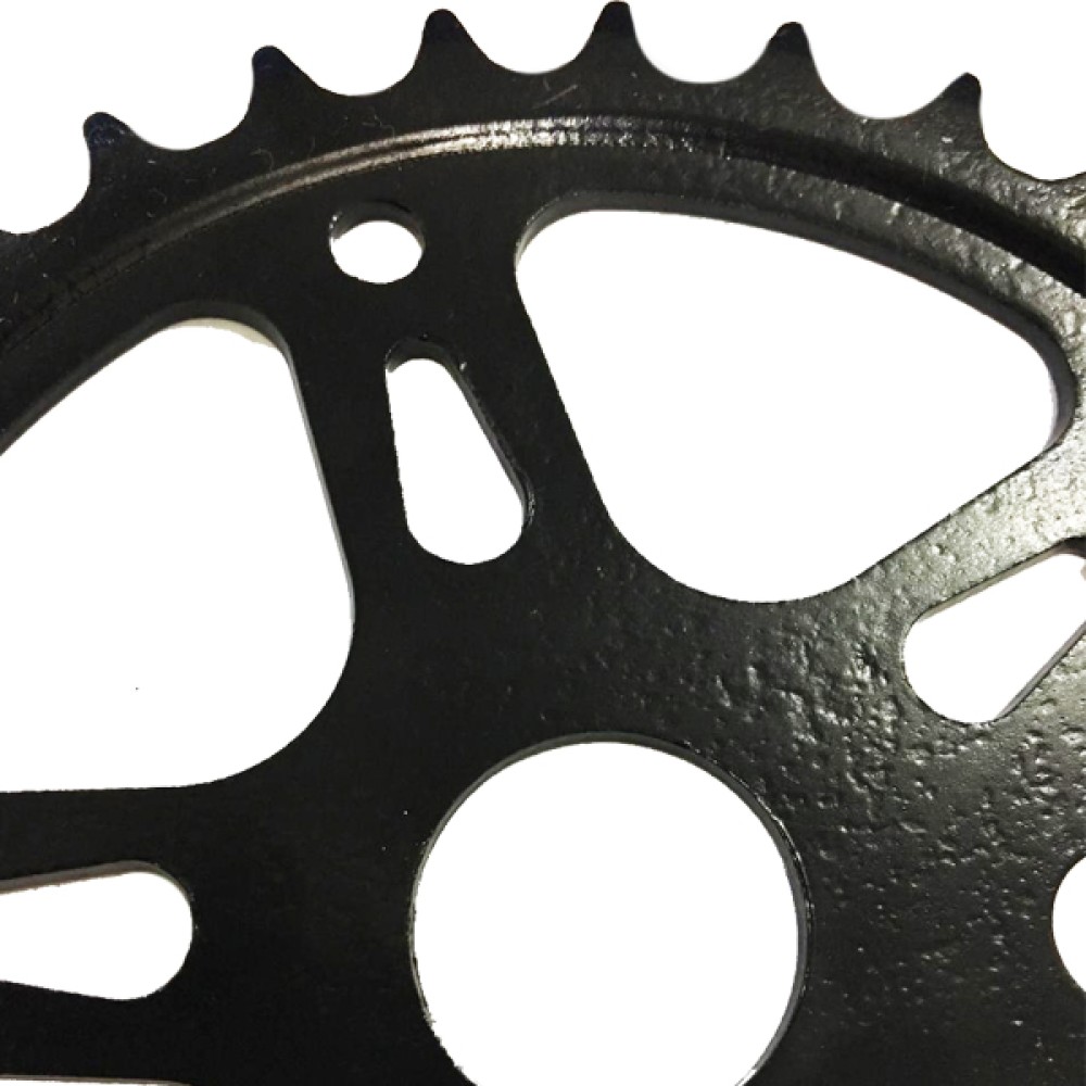 Engrenagem Coroa Bike 36 Dentes Roda Dentada Monobloco Preto Engrenagem Coroa Bike 36 Dentes Roda Dentada Monobloco Preto