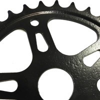 Engrenagem Coroa Bike 36 Dentes Roda Dentada Monobloco Preto