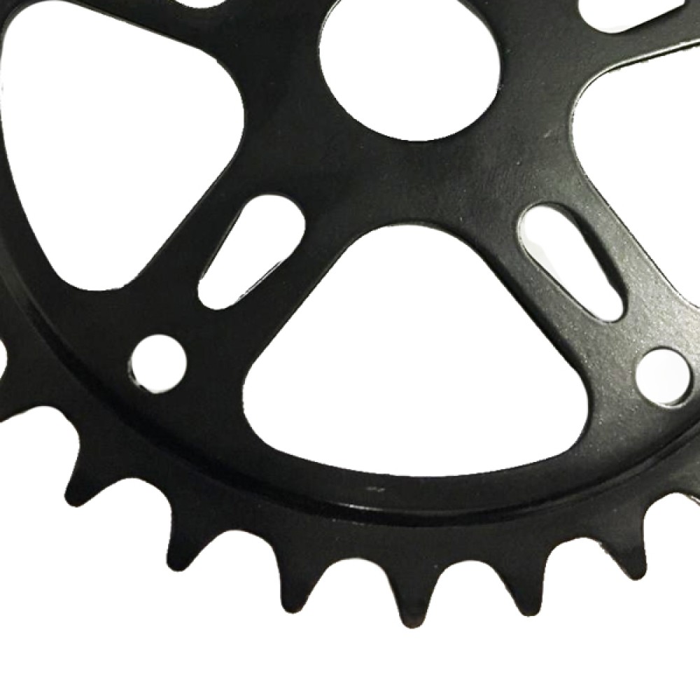 Engrenagem Coroa Bike 36 Dentes Roda Dentada Monobloco Preto Engrenagem Coroa Bike 36 Dentes Roda Dentada Monobloco Preto