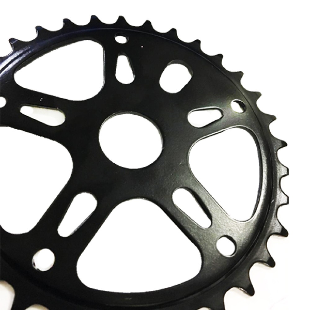 Engrenagem Coroa Bike 36 Dentes Roda Dentada Monobloco Preto Engrenagem Coroa Bike 36 Dentes Roda Dentada Monobloco Preto
