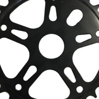 Engrenagem Coroa Bike 36 Dentes Roda Dentada Monobloco Preto