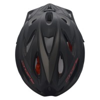 Capacete Ciclismo Adulto RAD7 Concept Led Preto Vermelho