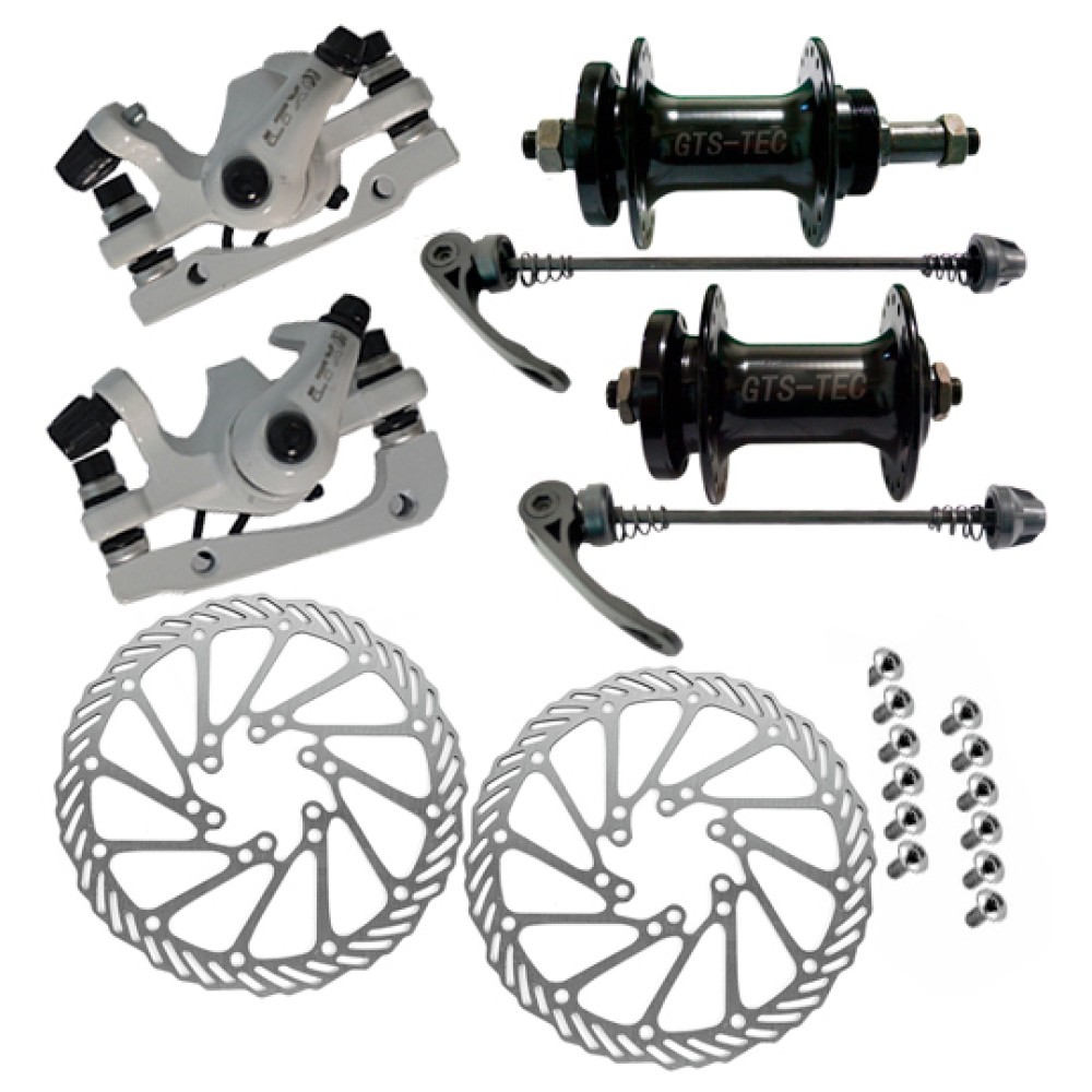 KIT Freio Disco Completo 36F Alumínio LTX Esferado Branco