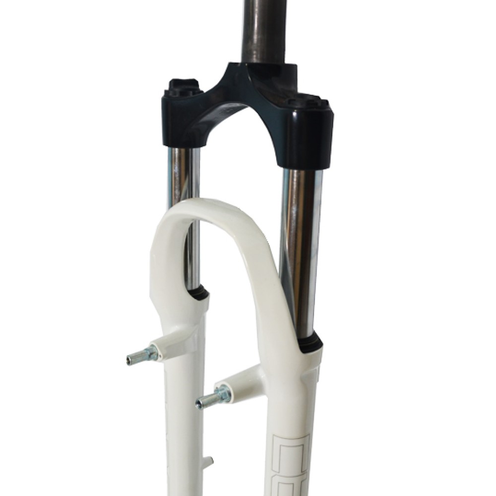 Garfo 26 Suspensao Alumínio Ahead 80mm IS Capa Branco Garfo 26 Suspensao Alumínio Ahead 80mm IS Capa Branco