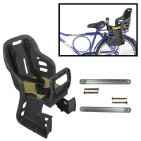 Cadeirinha Criança Bicicleta Traseira Bagageiro JS-048 Preto