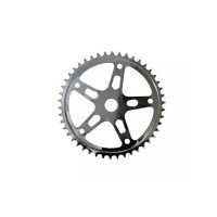 Engrenagem Coroa 46 Dentes Grossa Estrela Cromada
