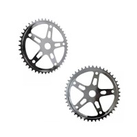 Engrenagem Coroa 46 Dentes Grossa Estrela Cromada