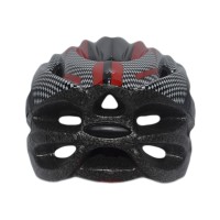 Capacete Ciclismo Element DG-013 C/ Led Adulto Grande Vermelho