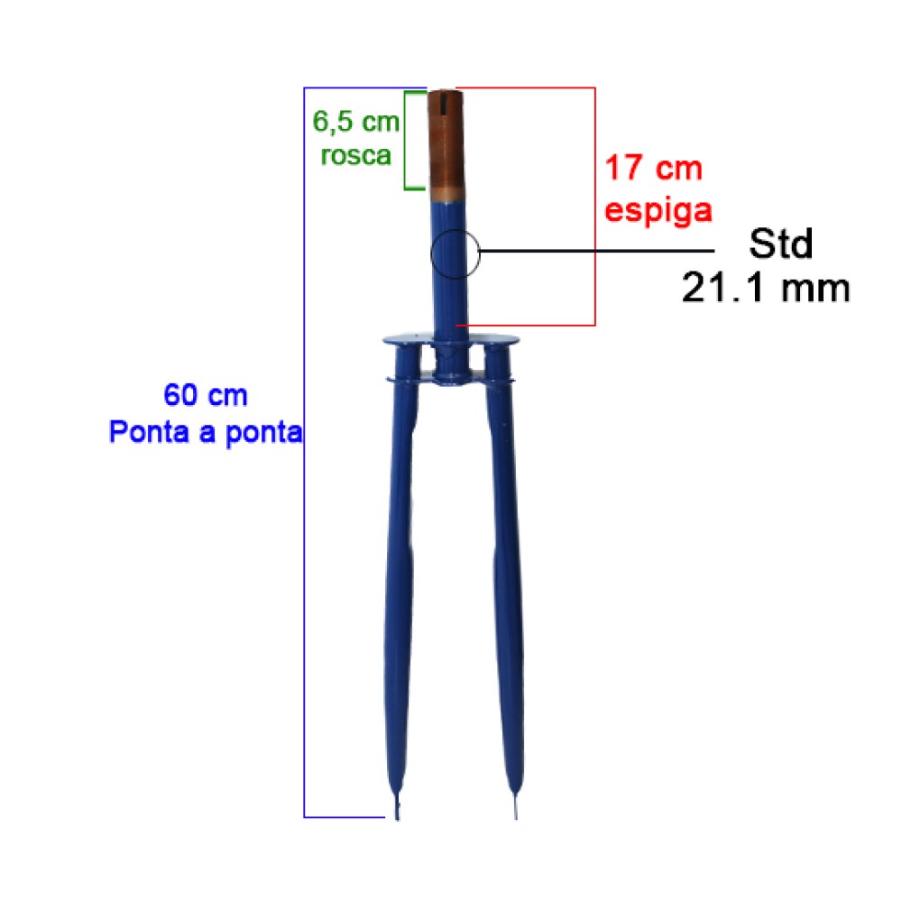 Garfo 26 Sueco Balao Tipo Mk Azul Garfo 26 Sueco Balao Tipo Mk Azul